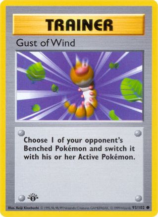 Gust of Wind (93/102) [Base Set Shadowless Unlimited]