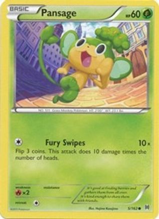 Pansage (5) Reverse Holofoil - XY  BREAKthrough