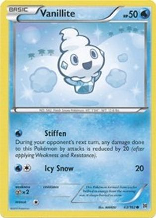 Vanillite (43) Reverse Holofoil - XY  BREAKthrough