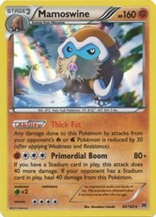 Mamoswine (82) Reverse Holofoil - XY  BREAKthrough
