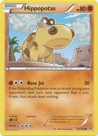 Hippopotas (83) Reverse Holofoil - XY  BREAKthrough