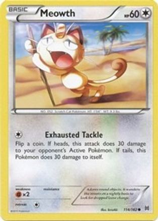 Meowth (114) Reverse Holofoil - BREAKthrough