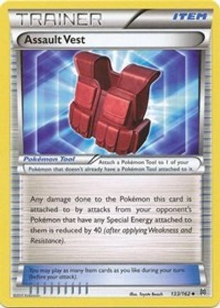 Assault Vest (133) Reverse Holofoil - XY  BREAKthrough