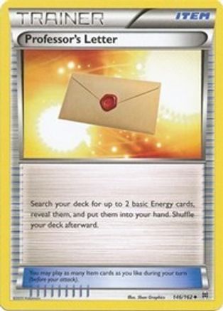 Professor's Letter (146) Reverse Holofoil - XY  BREAKthrough