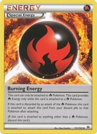 Burning Energy (151) Reverse Holofoil - XY  BREAKthrough