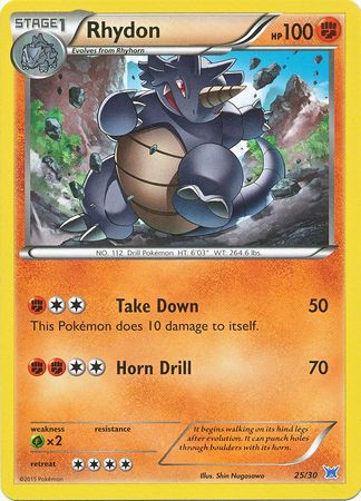 Rhydon (25/30) [XY: Trainer Kit 2 - Latios] | Silver Goblin