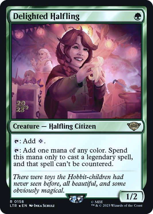 Delighted Halfling [The Lord of the Rings: Tales of Middle-Earth Prerelease Promos]
