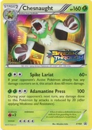 Chesnaught (XY68) (Staff) [XY: Black Star Promos] | Silver Goblin