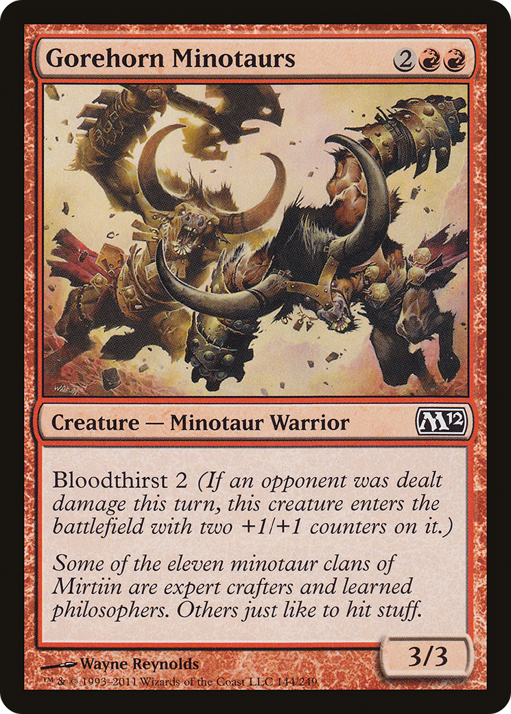 Gorehorn Minotaurs [Magic 2012] Foil