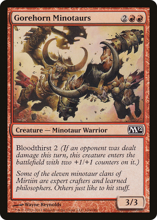 Gorehorn Minotaurs [Magic 2012] Foil