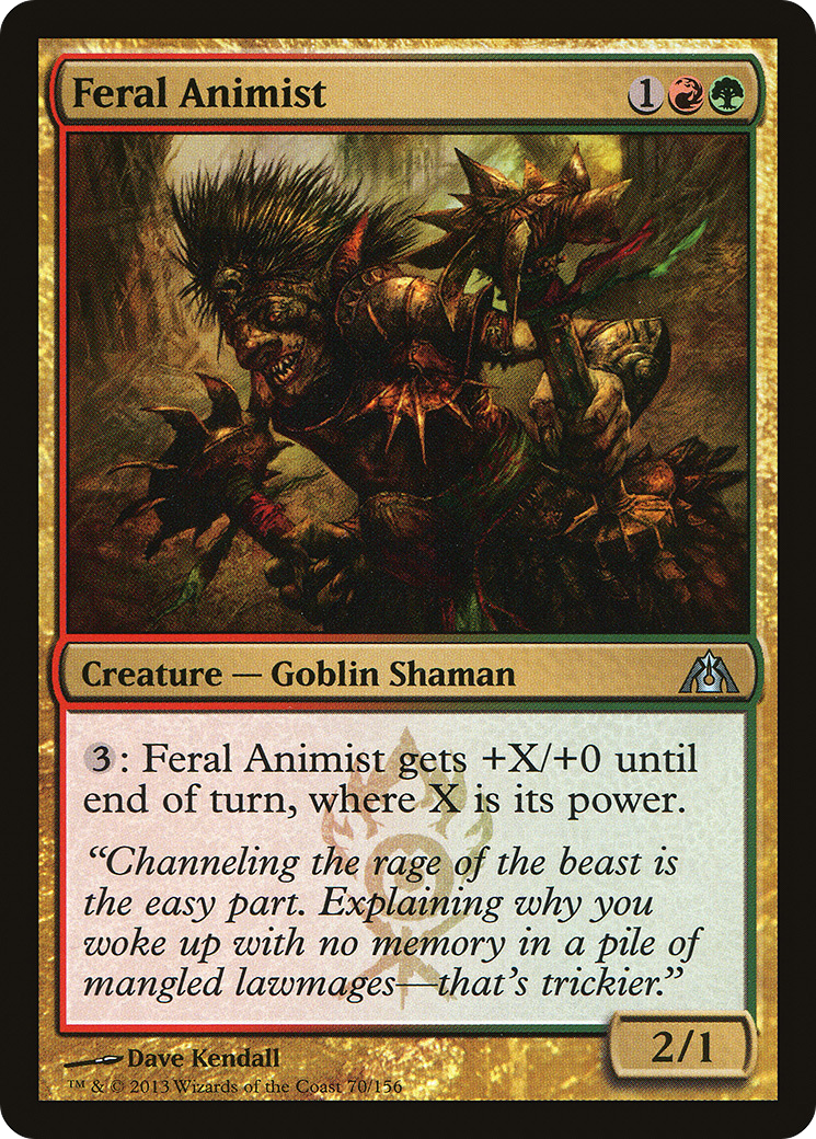 Feral Animist [Dragon's Maze] Foil