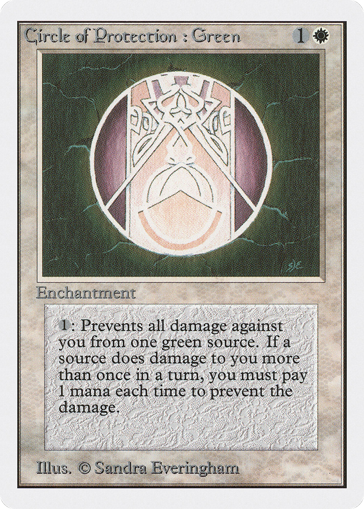 Circle of Protection: Green [Unlimited Edition] | Silver Goblin