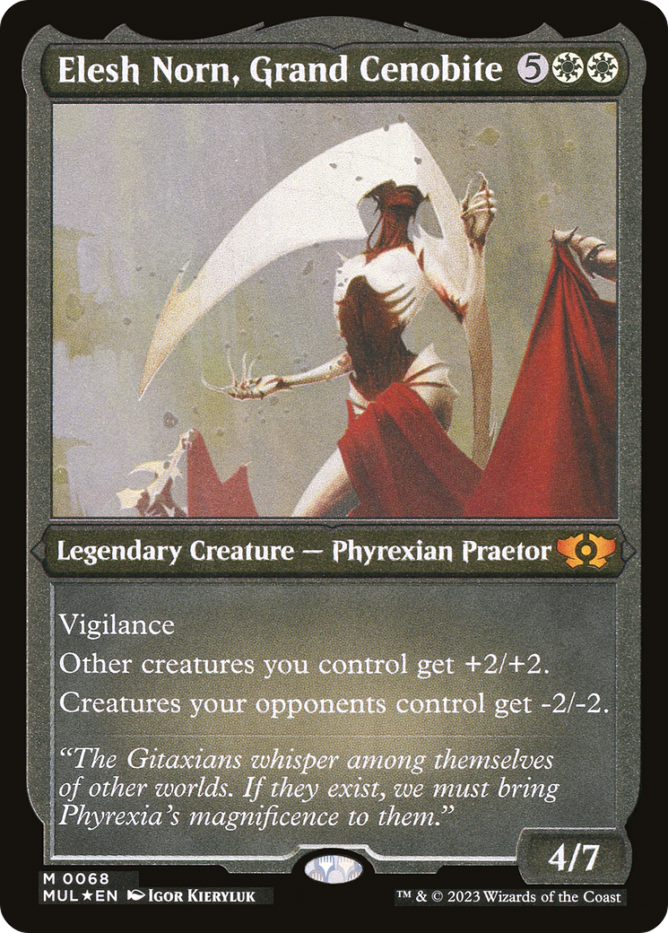 Elesh Norn, Grand Cenobite (Foil Etched) [Multiverse Legends]