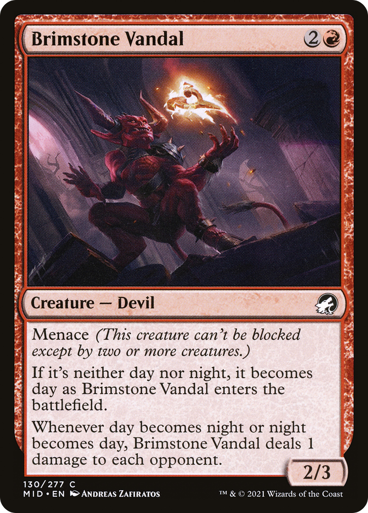 Brimstone Vandal [Innistrad: Midnight Hunt] Foil