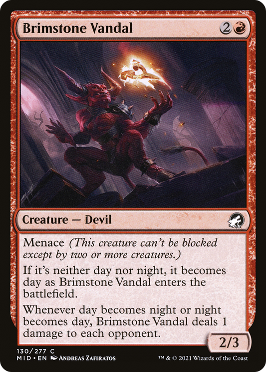 Brimstone Vandal [Innistrad: Midnight Hunt] Foil