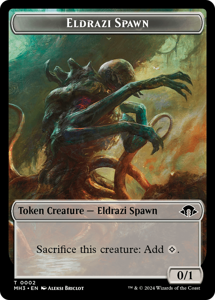 Eldrazi Spawn // Spirit (0008) Double-Sided Token [Modern Horizons 3 Tokens] | Silver Goblin