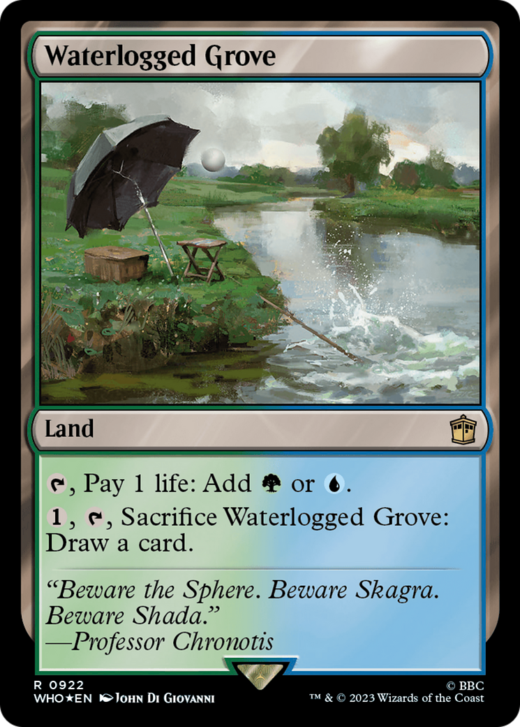 Waterlogged Grove (Surge Foil) [Doctor Who] | Silver Goblin
