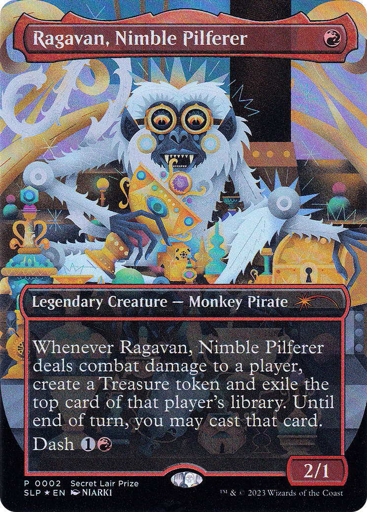 Ragavan, Nimble Pilferer (Borderless) [Secret Lair Showdown]