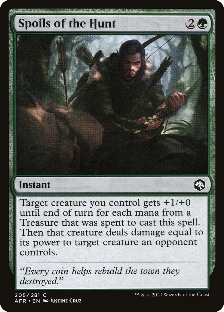 Spoils of the Hunt (205) Foil - Adventures in the Forgotten Realms