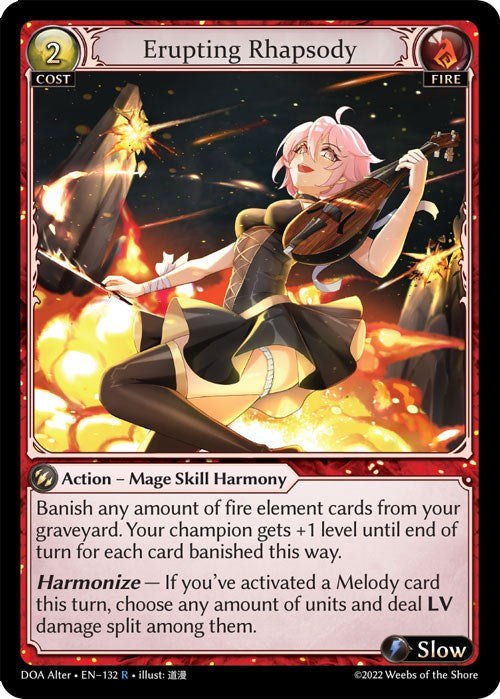 Erupting Rhapsody (132) [Dawn of Ashes: Alter Edition] Foil