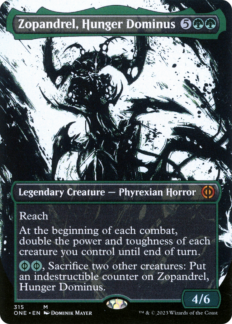 Zopandrel, Hunger Dominus (Borderless Ichor) [Phyrexia: All Will Be One] | Silver Goblin