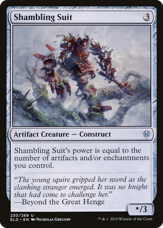 Shambling Suit [Throne of Eldraine] Foil