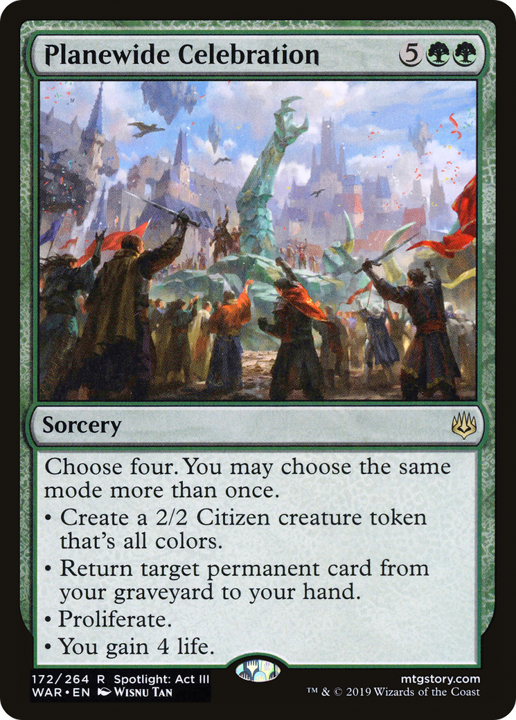 Planewide Celebration (172) Foil - War of the Spark