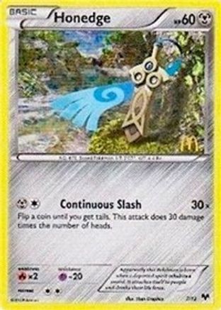 Honedge (7/12) [McDonald's Promos: 2014 Collection] | Silver Goblin