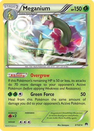 Meganium (3) Reverse Holofoil - XY  BREAKpoint