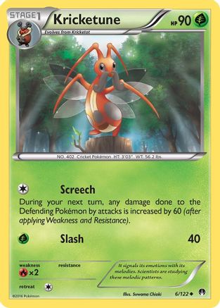 Kricketune (6) Reverse Holofoil - XY  BREAKpoint