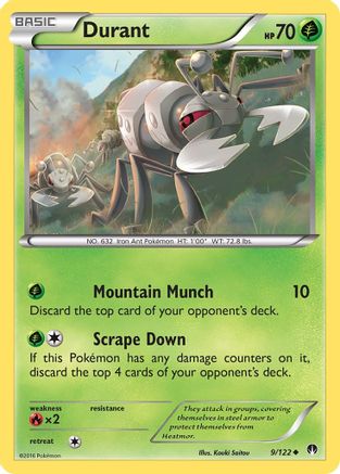 Durant (9) Reverse Holofoil - XY  BREAKpoint