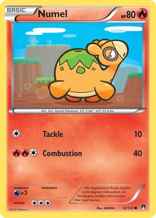 Numel (12) Reverse Holofoil - XY  BREAKpoint