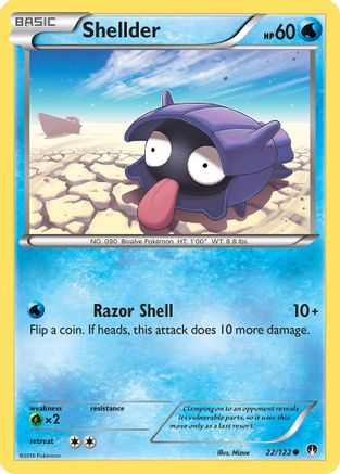 Shellder (22) Reverse Holofoil - XY  BREAKpoint