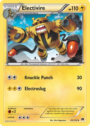 Electivire (43/122) [XY: BREAKpoint] Reverse Holofoil
