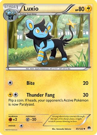 Luxio (45/122) [XY: BREAKpoint] Reverse Holofoil