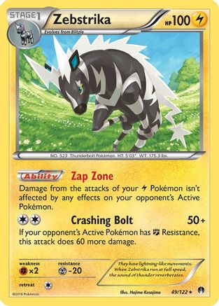 Zebstrika (49/122) [XY: BREAKpoint] Reverse Holofoil