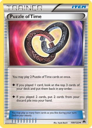Puzzle of Time (109) Reverse Holofoil - XY  BREAKpoint