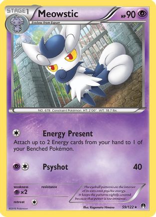 Meowstic (59) Reverse Holofoil - XY  BREAKpoint