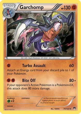 Garchomp (70) Reverse Holofoil - XY  BREAKpoint