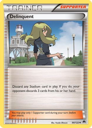 Delinquent (98/122) [XY: BREAKpoint] | Silver Goblin