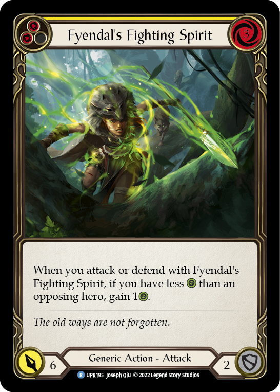 Fyendal's Fighting Spirit (Yellow) [UPR195] (Uprising) | Silver Goblin