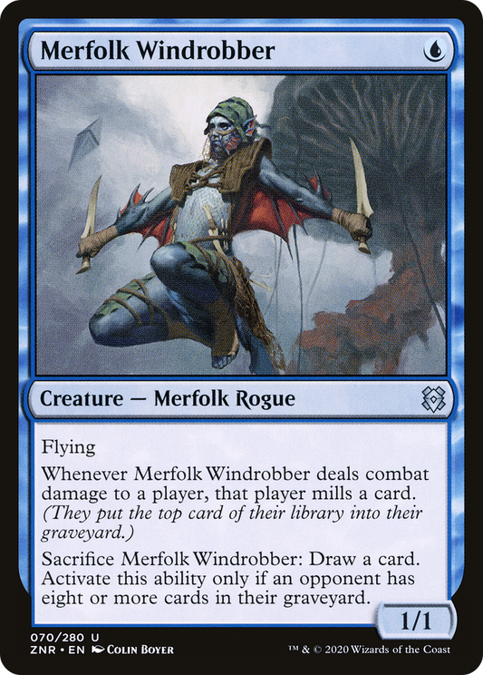 Merfolk Windrobber (070) Foil - Zendikar Rising