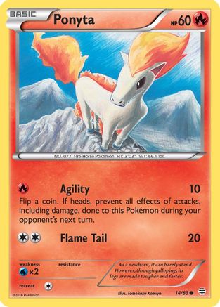 Ponyta (14) Reverse Holofoil - Generations
