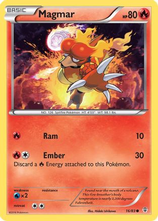 Magmar (16) Reverse Holofoil - Generations