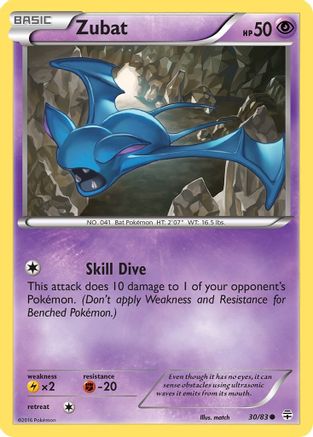Zubat (30/83) [XY: Generations] Reverse Holofoil