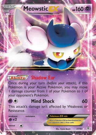 Meowstic EX (37) Holofoil - Generations