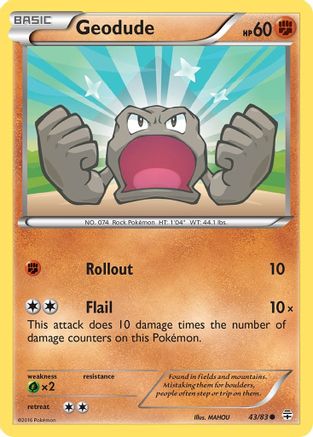 Geodude (43) Reverse Holofoil - Generations