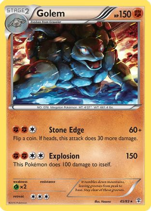 Golem (45) Reverse Holofoil - Generations