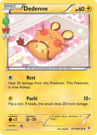 Dedenne (RC10) Holofoil - Generations Radiant Collection