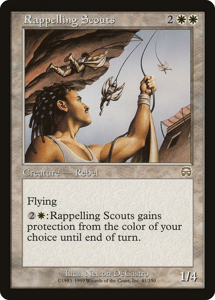 Rappelling Scouts [Mercadian Masques] Foil